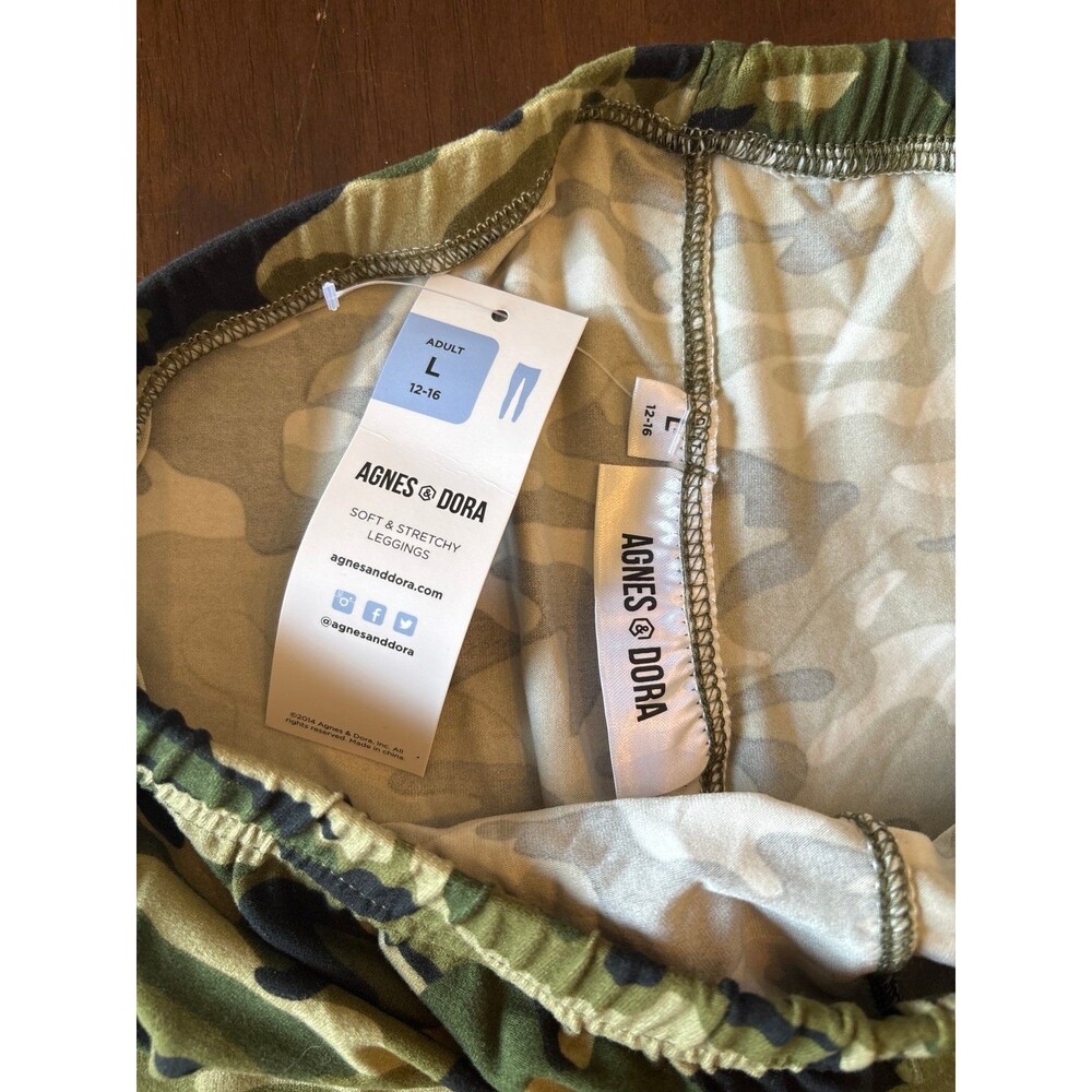 Leggings camo camouflage hunting travel spring black green high waisted teacher - Picture 3 of 3